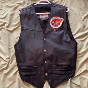Honda Goldwing leather vest, large